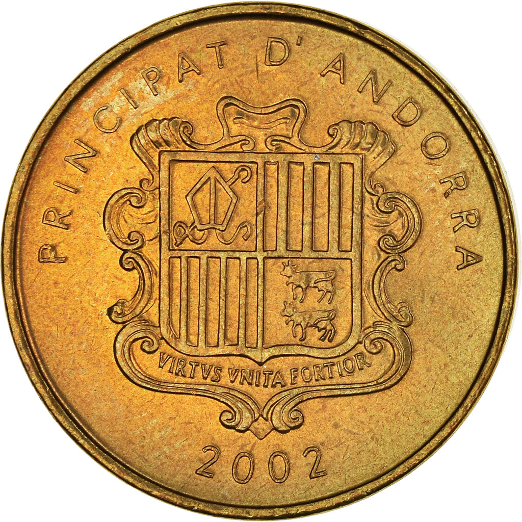 Münze, Andorra, 2 Centims, 2002, SS, Messing, KM:179