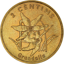Coin, Andorra, 2 Centims, 2002, AU(50-53), Brass, KM:179