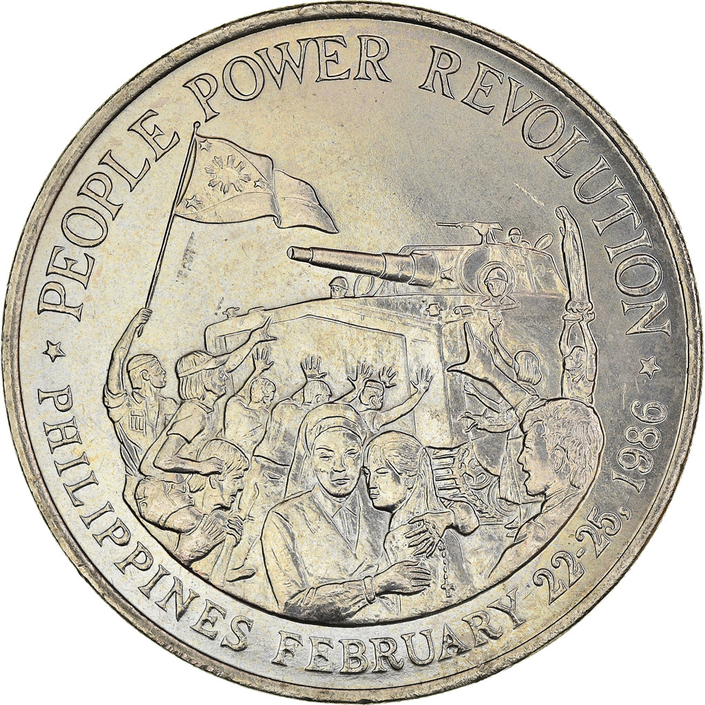 Coin, Philippines, 10 Piso, 1988, MS(63), Nickel, KM:250