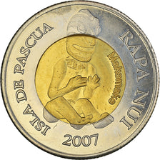Münze, RAPA NUI - ISLA DE PASCUA - EASTER ISLAND, No ruler, 500 Pesos, 2007