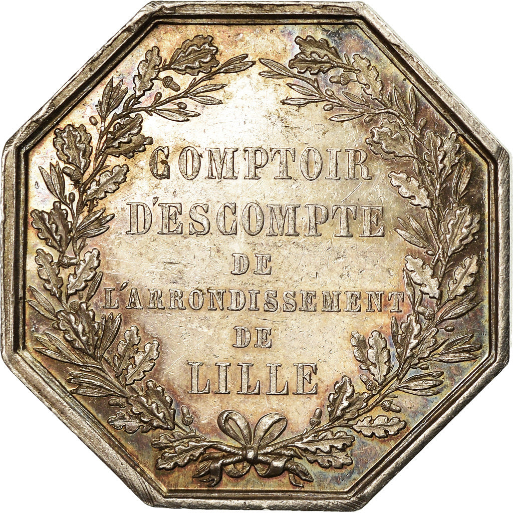 France, Token, Banques Provinciales, Comptoir d'Escompte de Lille, 1854