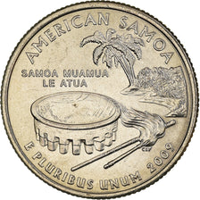 Coin, United States, Quarter, 2009, U.S. Mint, Denver, American Samoa