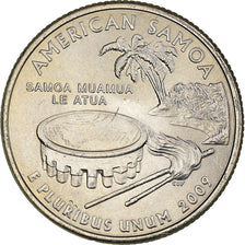 Coin, United States, Quarter, 2009, U.S. Mint, Denver, American Samoa, MS(63)