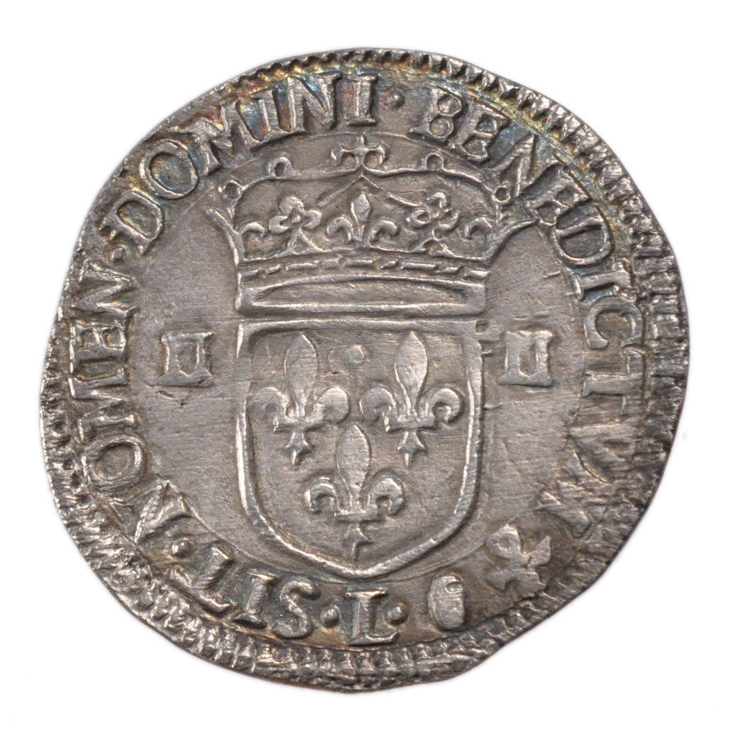Francia, Louis XIV, 1/4 Écu, frappé au marteau, 1/4 Ecu, 1644, Bayonne, BB+...