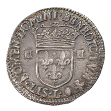 Francia, Louis XIV, 1/4 Écu, frappé au marteau, 1/4 Ecu, 1644, Bayonne, BB+...