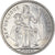 Moeda, Polinésia Francesa, 2 Francs, 1965, Paris, MS(63), Alumínio, KM:3