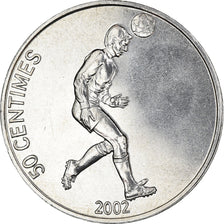 Coin, CONGO, DEMOCRATIC REPUBLIC, 50 Centimes, 2002, MS(63), Aluminum, KM:75