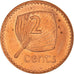 Moneta, Fiji, Elizabeth II, 2 Cents, 1992, AU(50-53), Miedź platerowana