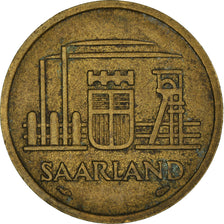 Münze, SAARLAND, 20 Franken, 1954, Paris, SS, Aluminum-Bronze, KM:2