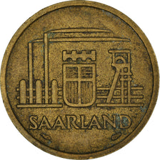 Monnaie, SAARLAND, 20 Franken, 1954, Paris, TTB, Bronze-Aluminium, KM:2