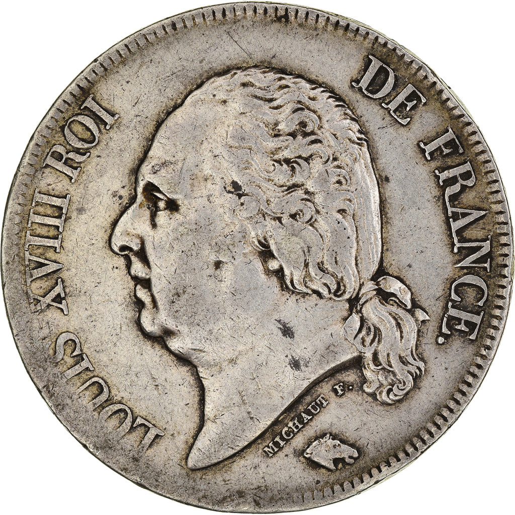 Münze, Frankreich, Louis XVIII, Louis XVIII, 5 Francs, 1822, Lille, S, Silber