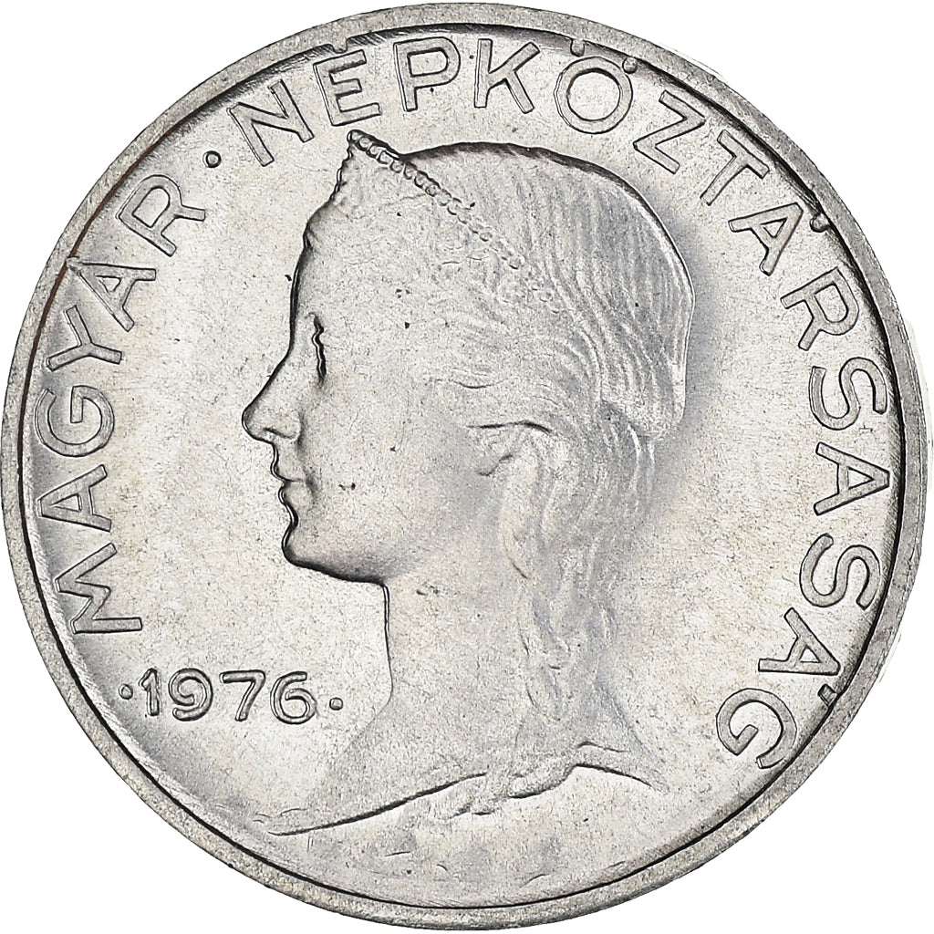 Monnaie, Hongrie, 5 Filler, 1976, Budapest, SUP+, Aluminium, KM:549