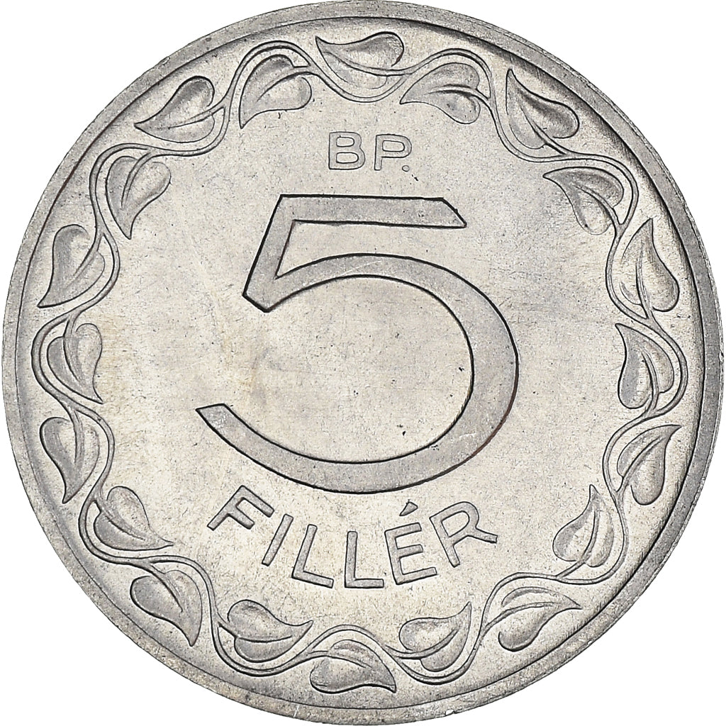 Monnaie, Hongrie, 5 Filler, 1976, Budapest, SUP+, Aluminium, KM:549