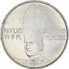 Coin, VATICAN CITY, Paul VI, 10 Lire, 1969, MS(63), Aluminum, KM:111