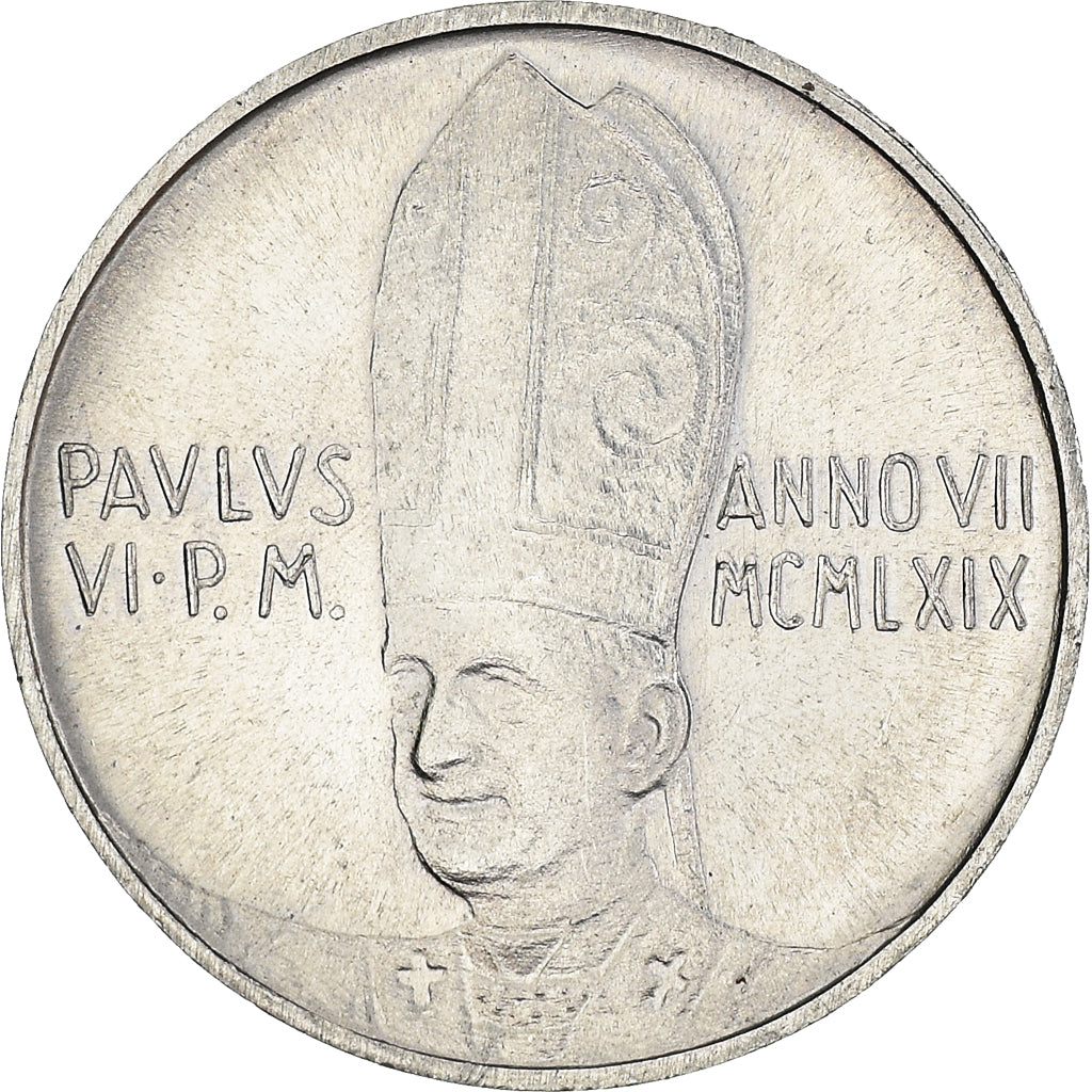 Moneta, CITTÀ DEL VATICANO, Paul VI, Lira, 1969, SPL, Alluminio, KM:108