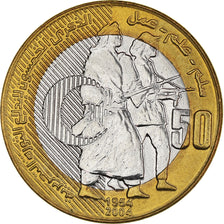 Coin, Algeria, 50 Dinars, 2004, Algiers, MS(63), Bi-Metallic, KM:138