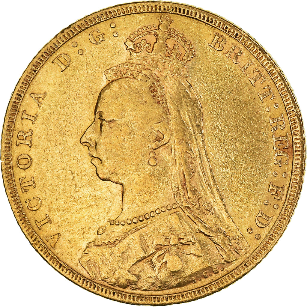 Moneta, Australia, Victoria, Souverain, Sovereign, 1891, Melbourne, BB, Oro