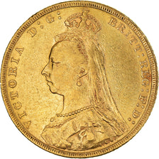 Moneta, Australia, Victoria, Souverain, Sovereign, 1891, Melbourne, BB, Oro