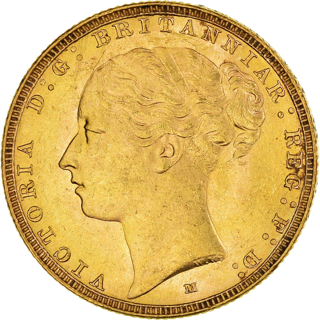 Coin, Australia, Victoria, Souverain, Sovereign, 1885, Melbourne, EF(40-45)