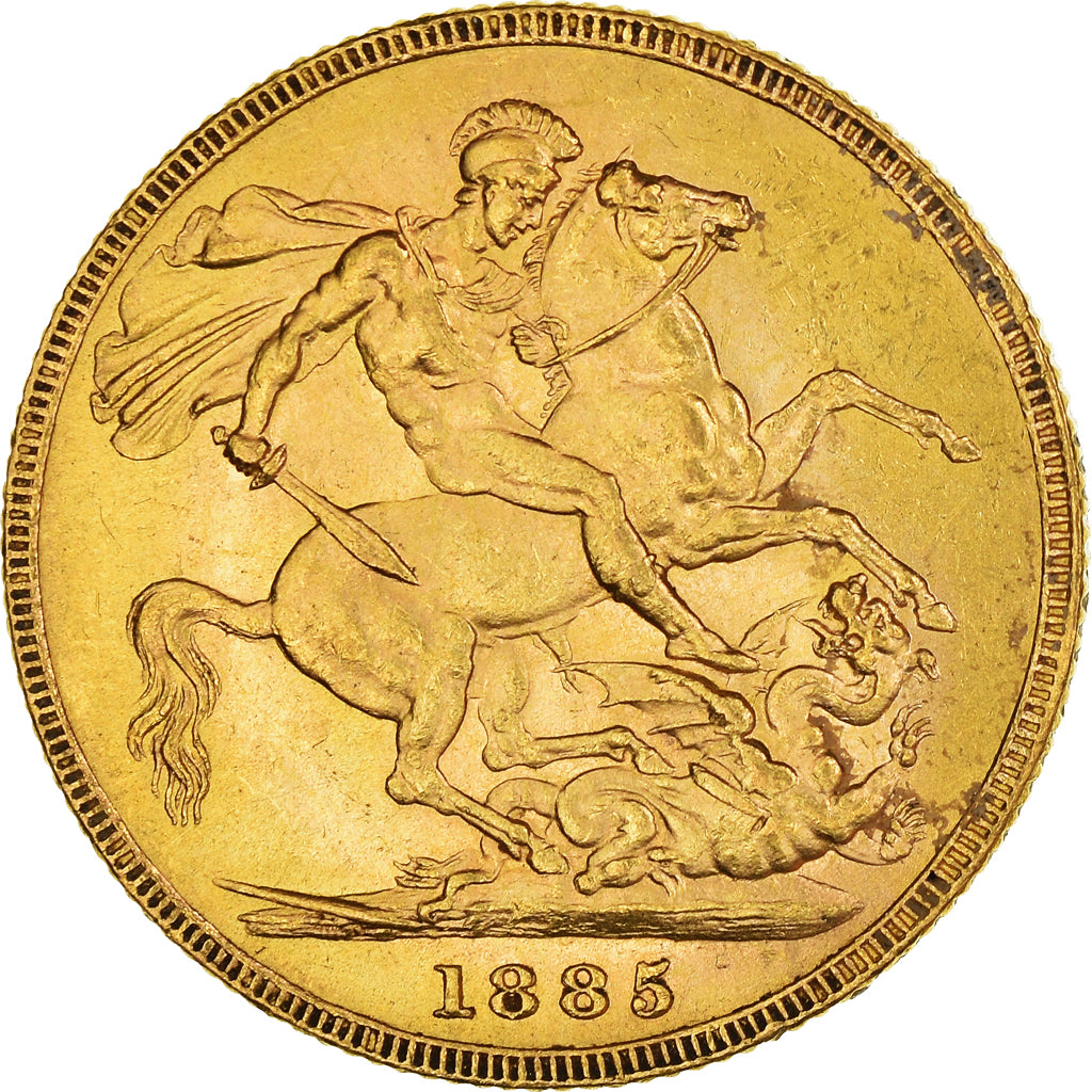 Coin, Australia, Victoria, Souverain, Sovereign, 1885, Melbourne, EF(40-45)