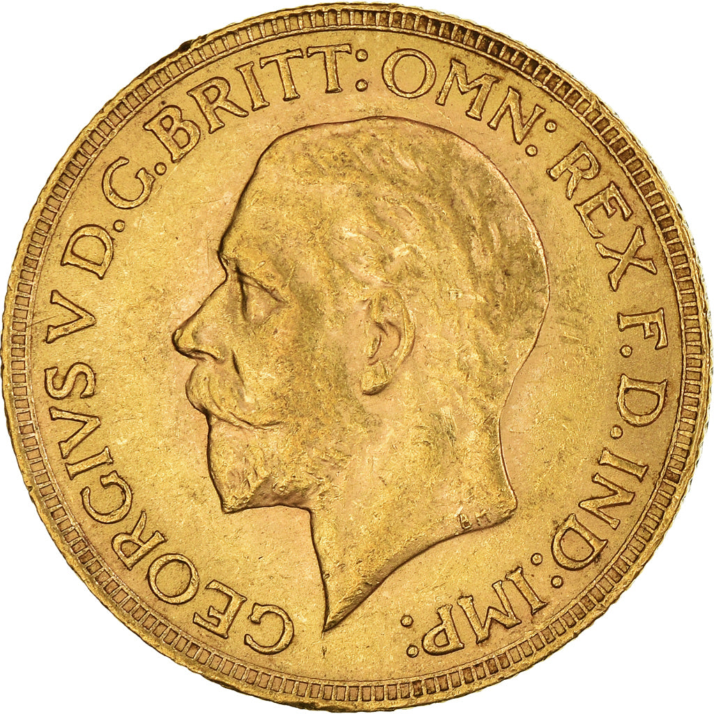 Coin, South Africa, George V, Souverain, Sovereign, 1930, AU(50-53), Gold