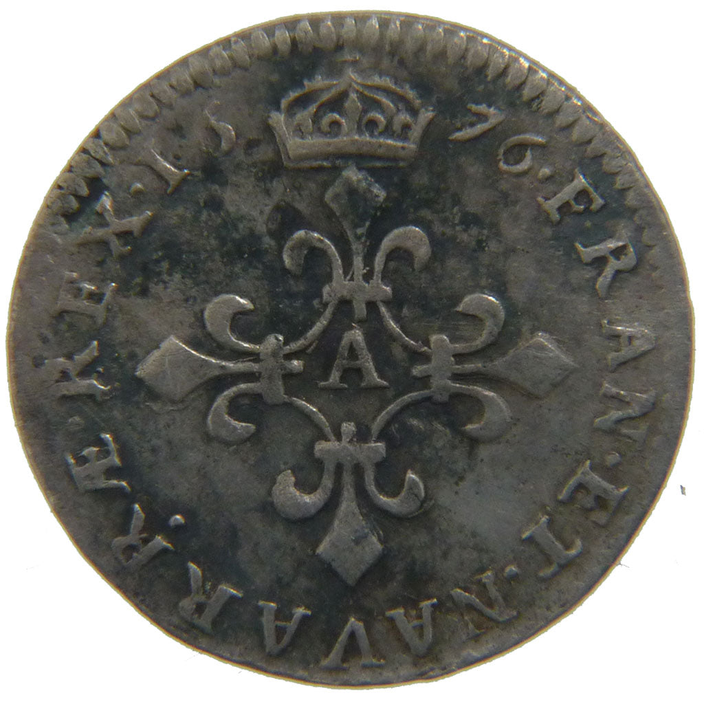 FRANCE, 4 Sols dits « des Traitants », 4 Sols, 1676, Paris, KM #23...