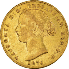 Moneda, Australia, Victoria, Souverain, Sovereign, 1870, Sydney, MBC+, Oro, KM:4