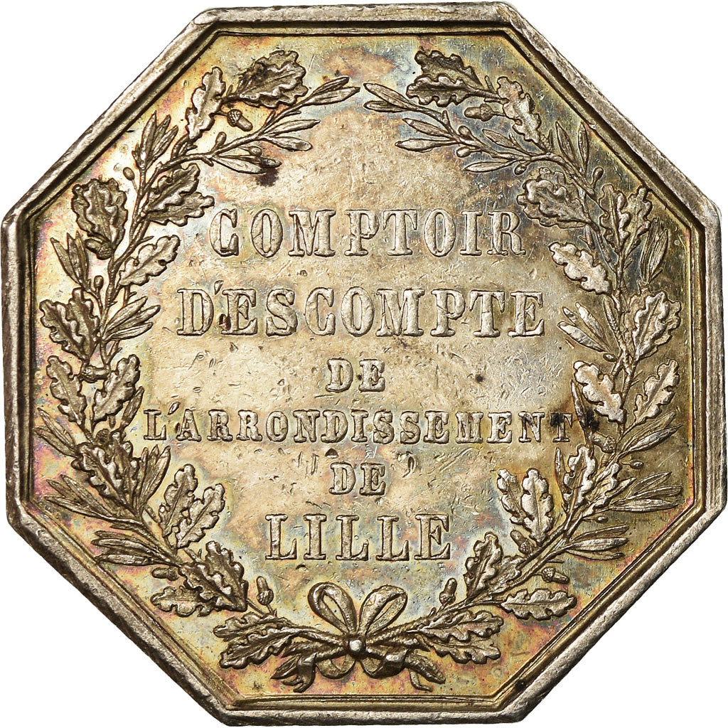 France, Token, Banques Provinciales, Comptoir d'Escompte de Lille, 1854