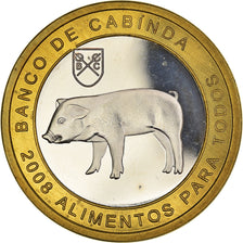 Coin, CABINDA, 5 Escudo Convertivel, 2008, MS(64), Bi-Metallic, KM:22
