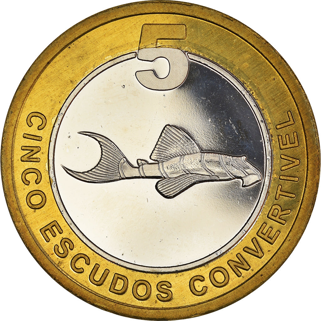 Coin, CABINDA, 5 Escudo Convertivel, 2008, MS(64), Bi-Metallic, KM:22