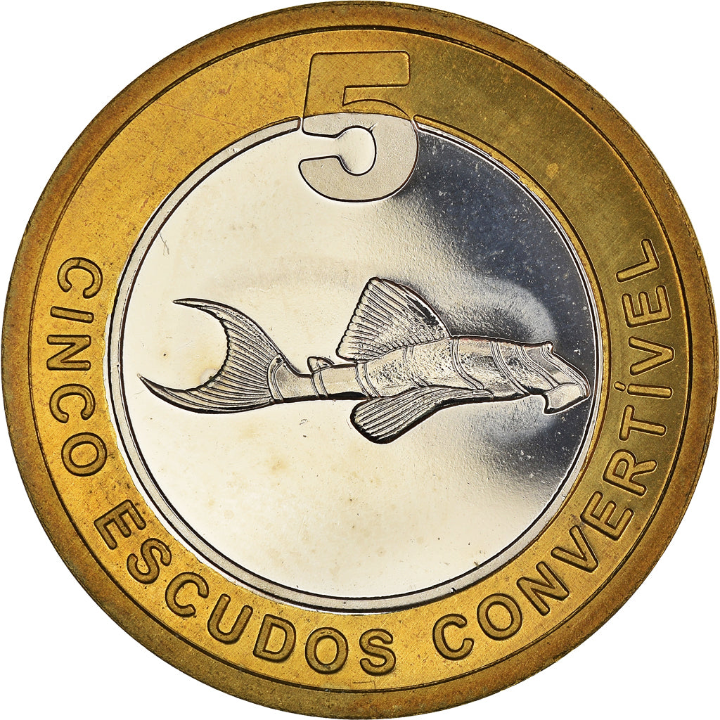 Coin, CABINDA, 5 Escudo Convertivel, 2008, MS(64), Bi-Metallic, KM:22