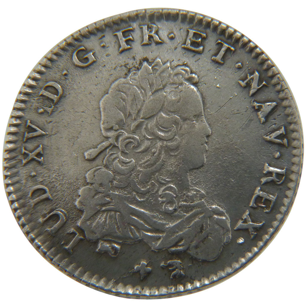 Moneda, Francia, Louis XV, 1/3 Écu de France, 1/3 Ecu, 1721, Orléans, MBC+
