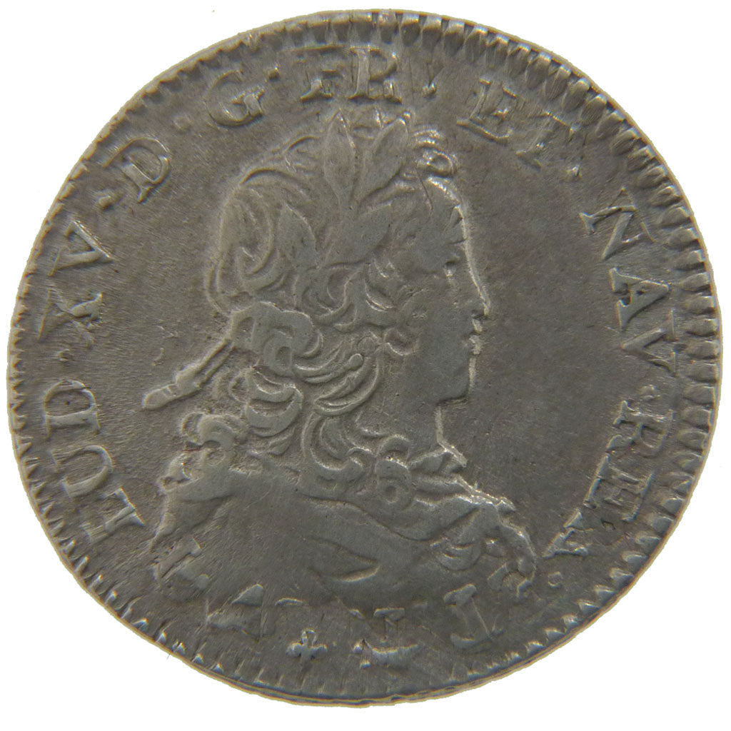 FRANCE, 1/6 Ecu, 1720, Paris, VF(20-25), Silver, Gadoury #297, 4.00
