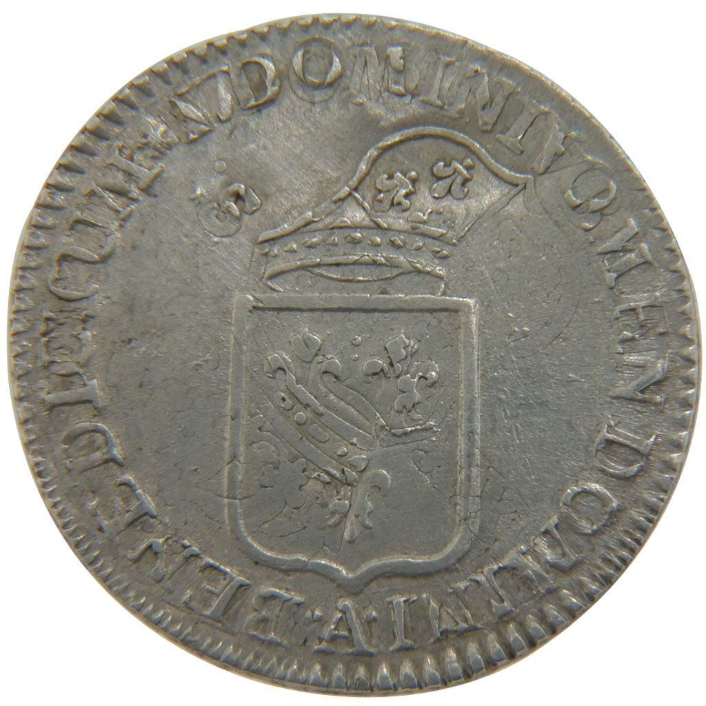 FRANCE, 1/6 Ecu, 1720, Paris, VF(20-25), Silver, Gadoury #297, 4.00