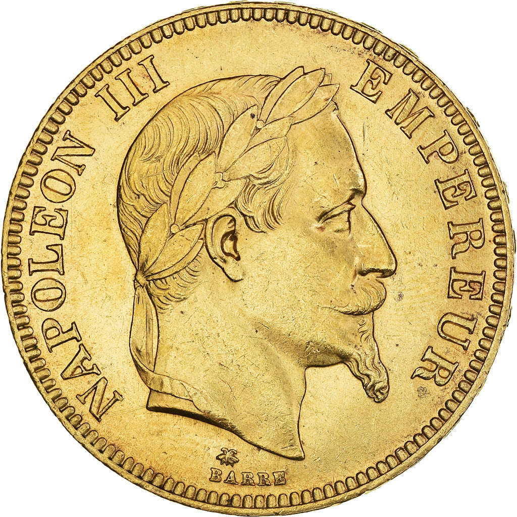Münze, Frankreich, Napoleon III, 100 Francs, 1869, Paris, SS+, Gold, KM:802.1