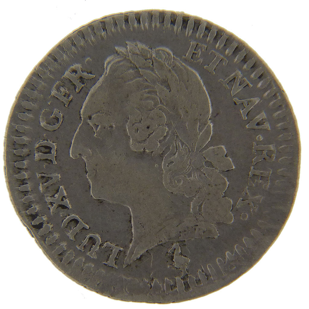 FRANCE, 1/20 Écu à la vieille tête (6 sols), 1/20e Ecu, 1773, Paris, VF(20-25), 