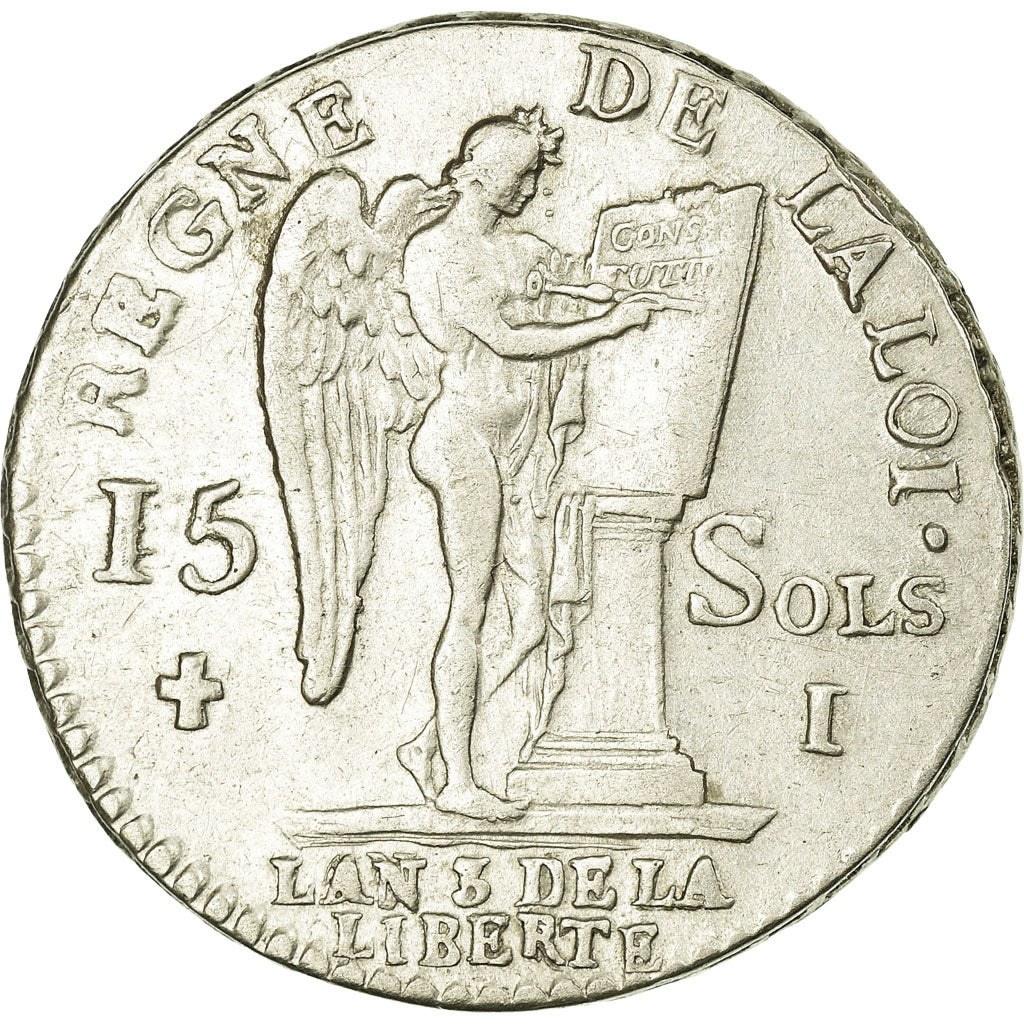 Münze, Frankreich, 15 sols françois, 15 Sols, 1/8 ECU, 1791, Limoges, SS+