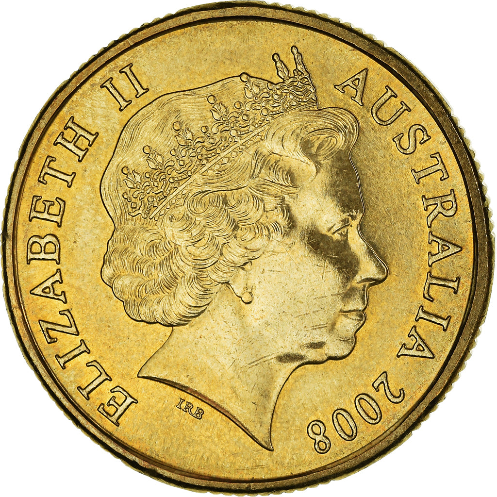 Coin, Australia, Elizabeth II, Dollar, 2008, Royal Australian Mint, Canberra