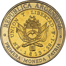 Coin, Argentina, Peso, 1995, MS(65-70), Bi-Metallic, KM:112.2