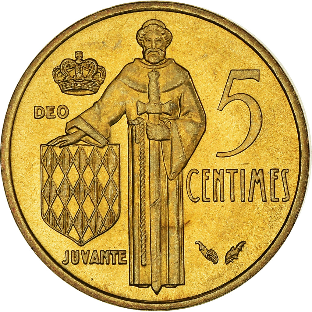 Coin, Monaco, Rainier III, 5 Centimes, 1978, AU(50-53), Aluminum-Bronze, KM:156