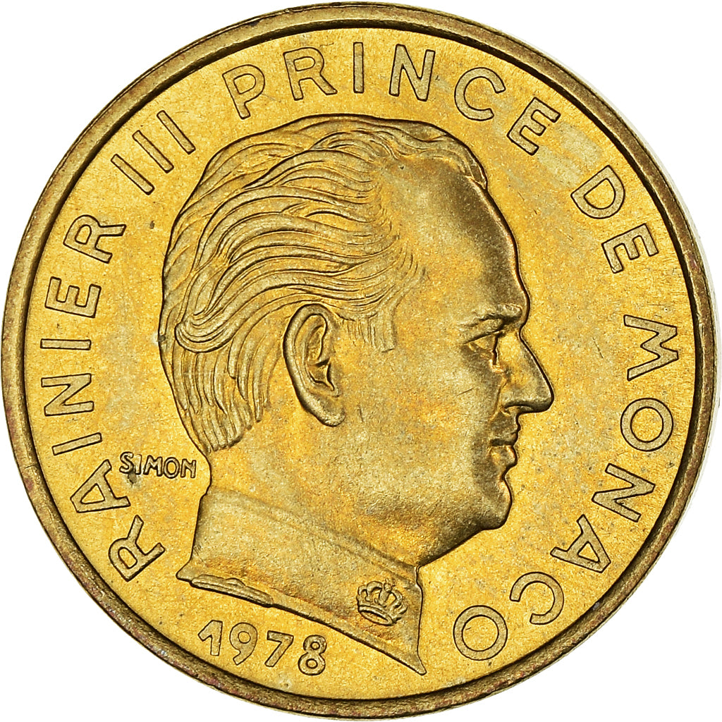 Coin, Monaco, Rainier III, 5 Centimes, 1978, AU(50-53), Aluminum-Bronze, KM:156