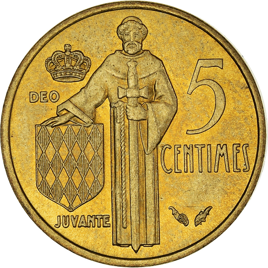 Coin, Monaco, Rainier III, 5 Centimes, 1978, AU(50-53), Aluminum-Bronze, KM:156