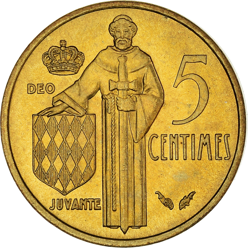 Coin, Monaco, Rainier III, 5 Centimes, 1978, MS(60-62), Aluminum-Bronze, KM:156