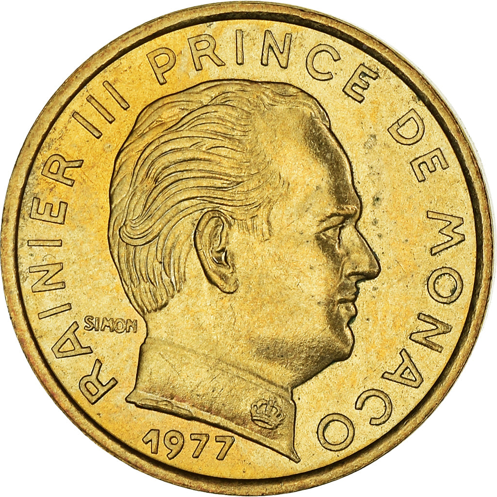 Coin, Monaco, Rainier III, 5 Centimes, 1977, AU(55-58), Aluminum-Bronze, KM:156