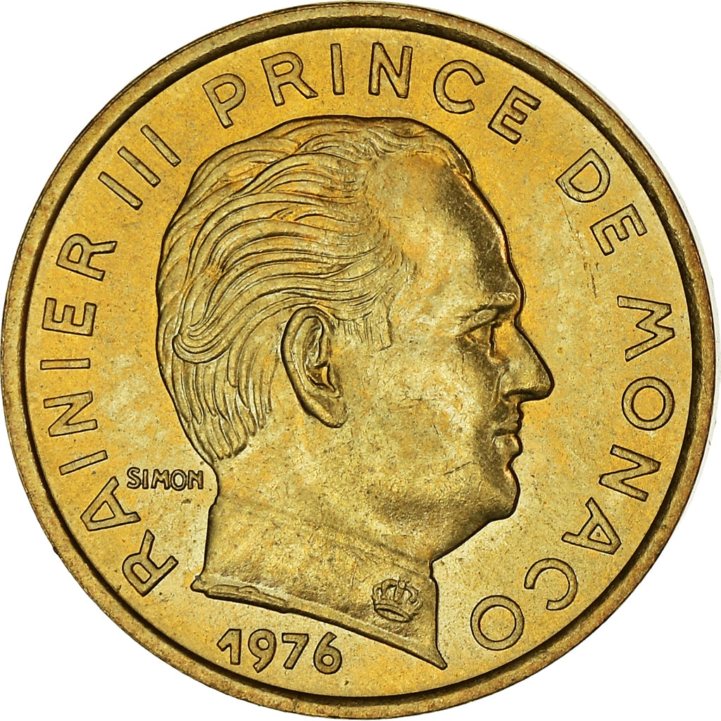 Moneta, Monaco, Rainier III, 5 Centimes, 1976, SPL-, Alluminio-bronzo, KM:156