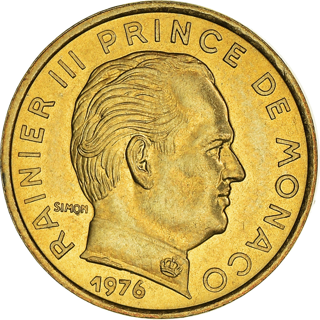 Moneta, Monaco, Rainier III, 5 Centimes, 1976, SPL-, Alluminio-bronzo, KM:156
