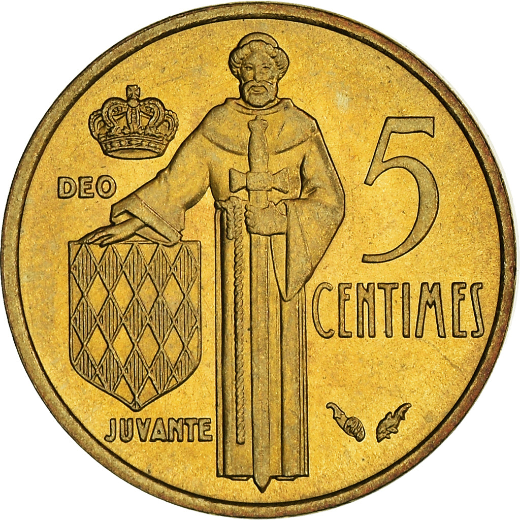 Münze, Monaco, Rainier III, 5 Centimes, 1979, VZ, Aluminum-Bronze, KM:156