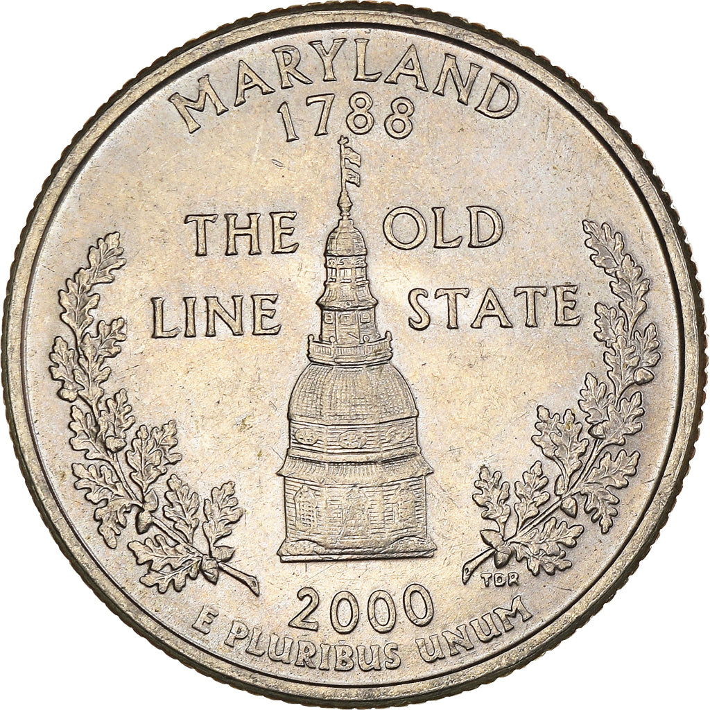 Coin, United States, Maryland 1788, The old line State, Quarter, 2000, U.S.
