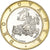 Moeda, Mónaco, Rainier III, 10 Francs, 1996, MS(63), Bimetálico, KM:163