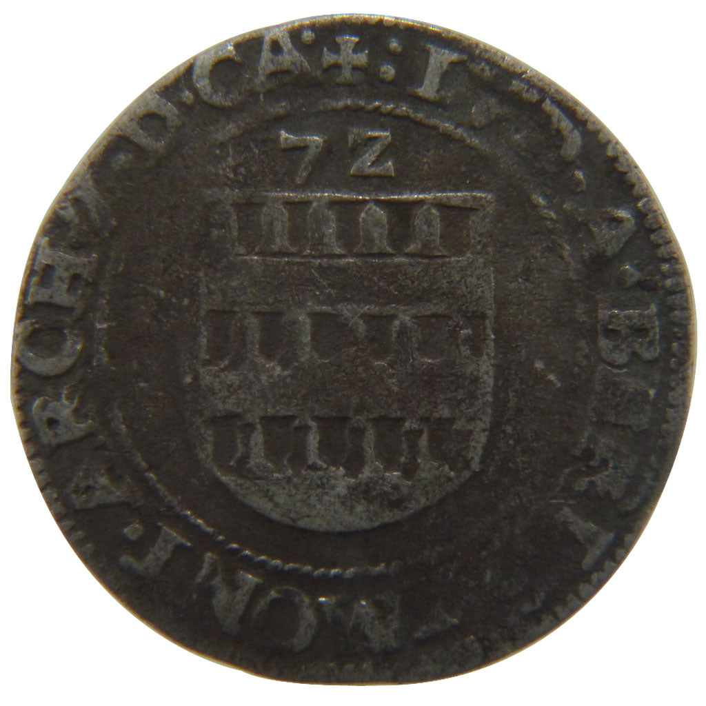 FRANCE, Double Patard, 1572, EF(40-45), Silver, 3.00